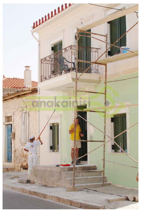 Βάψιμο εξωτερικό σε τοίχο