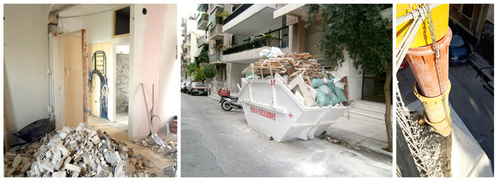 οικοδομικά-μερεμέτια (34) Αποξήλωση - Αποκομιδή μπαζών