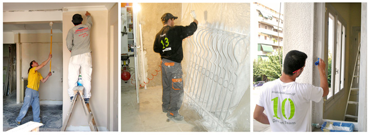 οικοδομικά-μερεμέτια (39) Ελαιοχρωματισμοί - Βάψιμο