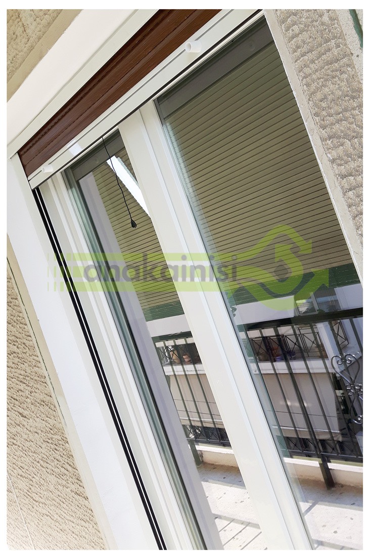 Ανακαίνιση σπιτιού στον Κορυδαλλό - Α 110 παντζούρια αλουμινίου 