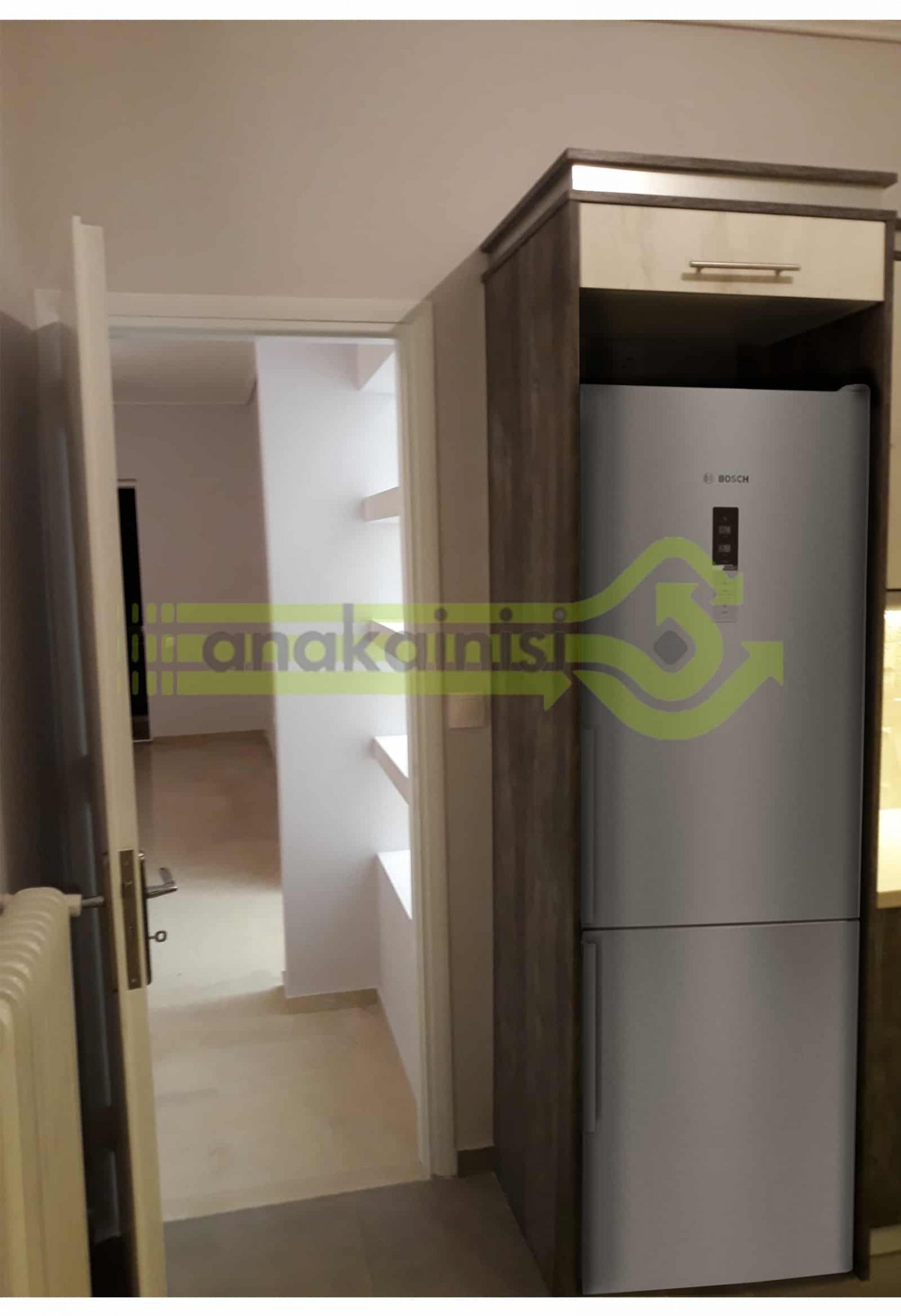 Ανακαίνιση Διαμερίσματος στα Ιλίσια – ψυγείο - ντουλάπια