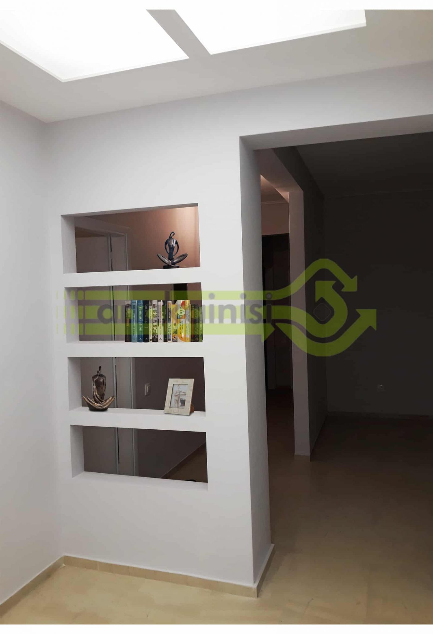 Ανακαίνιση διαμερίσματος στα Ιλίσια – ράφια - γυψοσανίδα