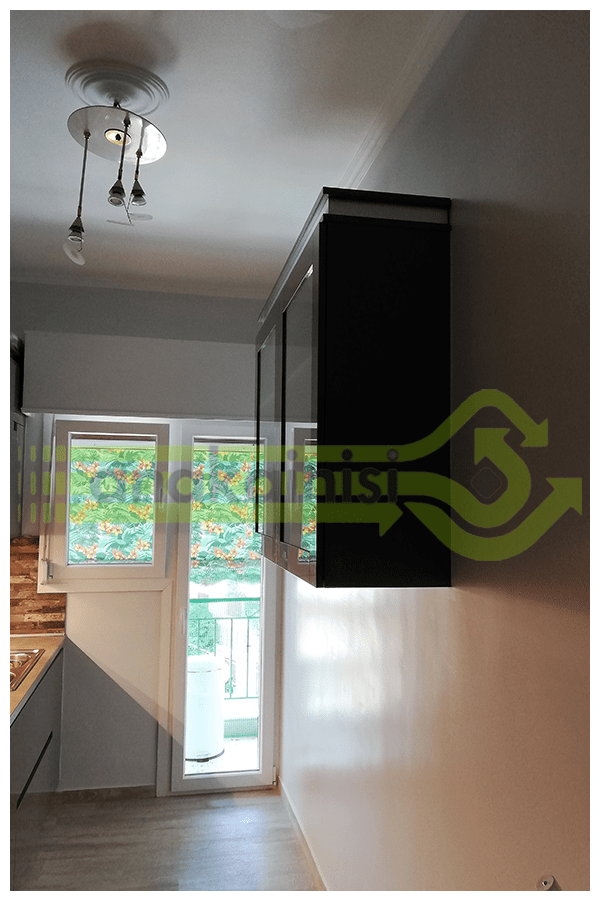 Ανακαίνιση Κουζίνας στο Χαλάνδρι - Α 250 μετά - Ντουλάπια πιάτων 