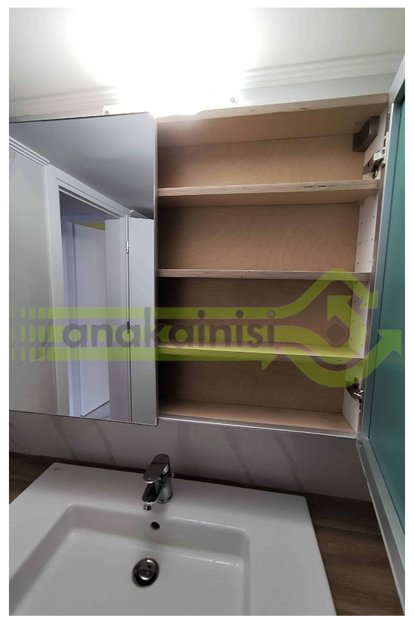 ΑΝΑΚΑΙΝΙΣΗ ΕΛΛΗΝΟΡΩΣΩΝ 13 κρεμστος καθρεφτης με συρρομενο αποθηκευτικο χωρο απο την πισω πλευρα