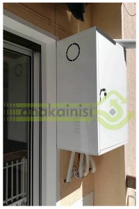 Ανακαίνιση κολωνακι μπαλκονι τοποθετηση φυσικου αεριου