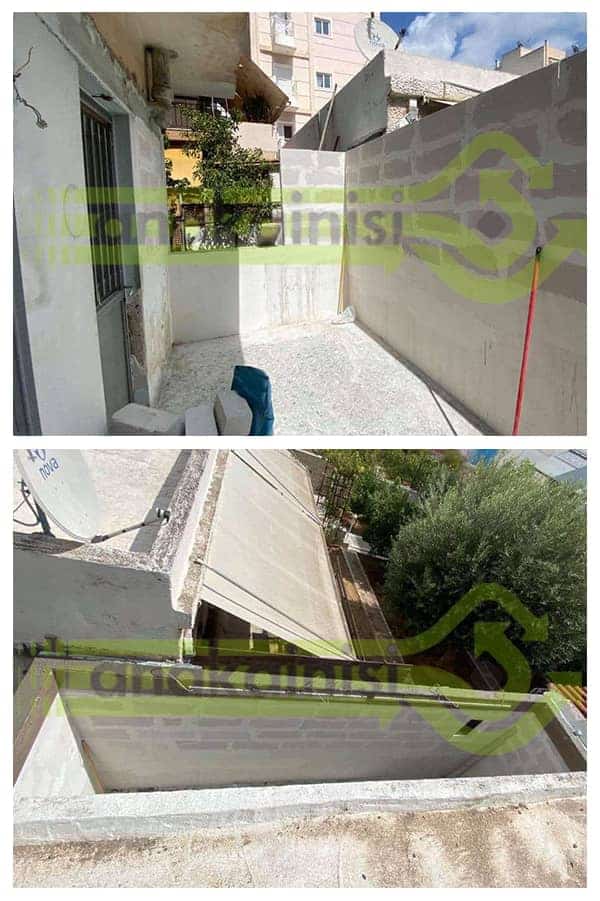 Ανακαίνιση_Ελληνικό (38) Μονοκατοικία - Εργασίες - Ανακαίνιση - Πίσω Αυλή