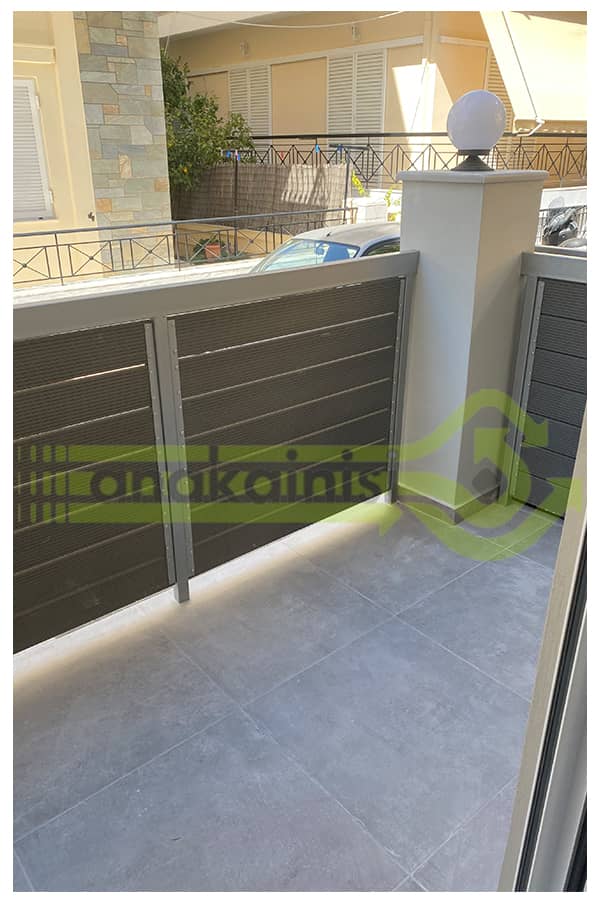 Ανακαινιση_Ελληνικο_13 Εξωτερική μάντρα Inox - Πορτα Γκαραζ σε μονοκατοικία στο ελληνικό