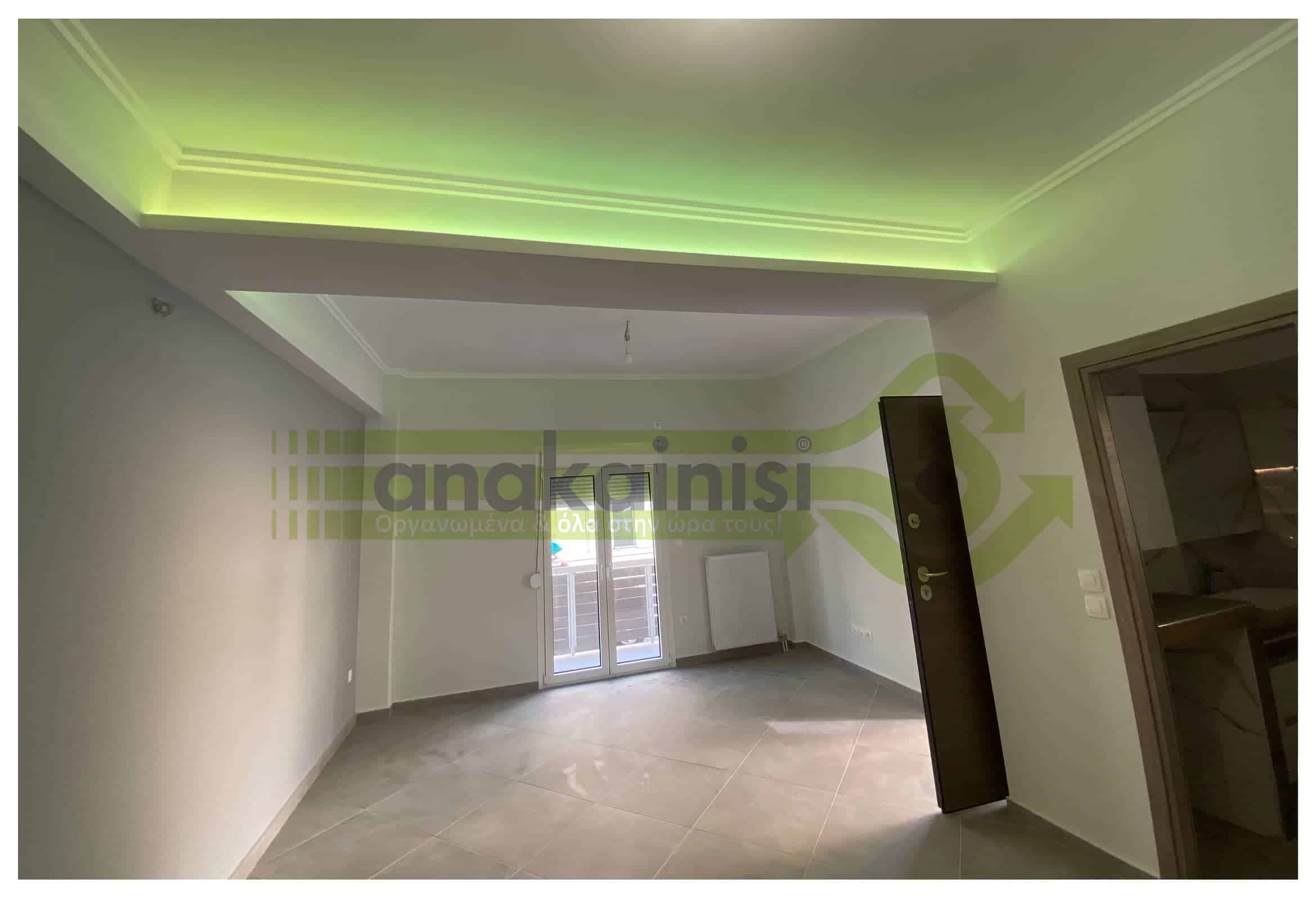 Ανακαινιση_Ελληνικο_23 Ανακαίνιση Σπιτιού με οπτική προς το σαλόνι - κρυφό φωτισμό
