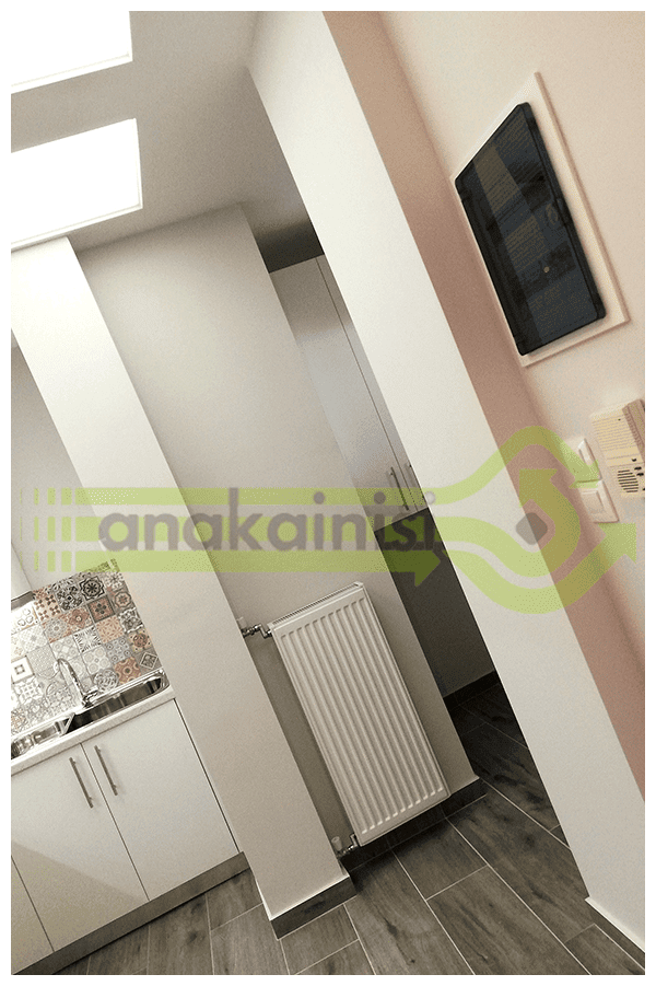 Ανακαίνιση μπάνιου στην Νέα Ιωνία - νιπτήρας επικαθήμενος - ideal standal 